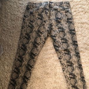 Cabi snake print jeans